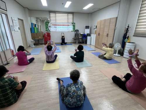 진말마을 - 마을문화프로그램운영 요가교실 15회차, 초록나누미육성교육 화장품 자체 제작(에센스) 3회차